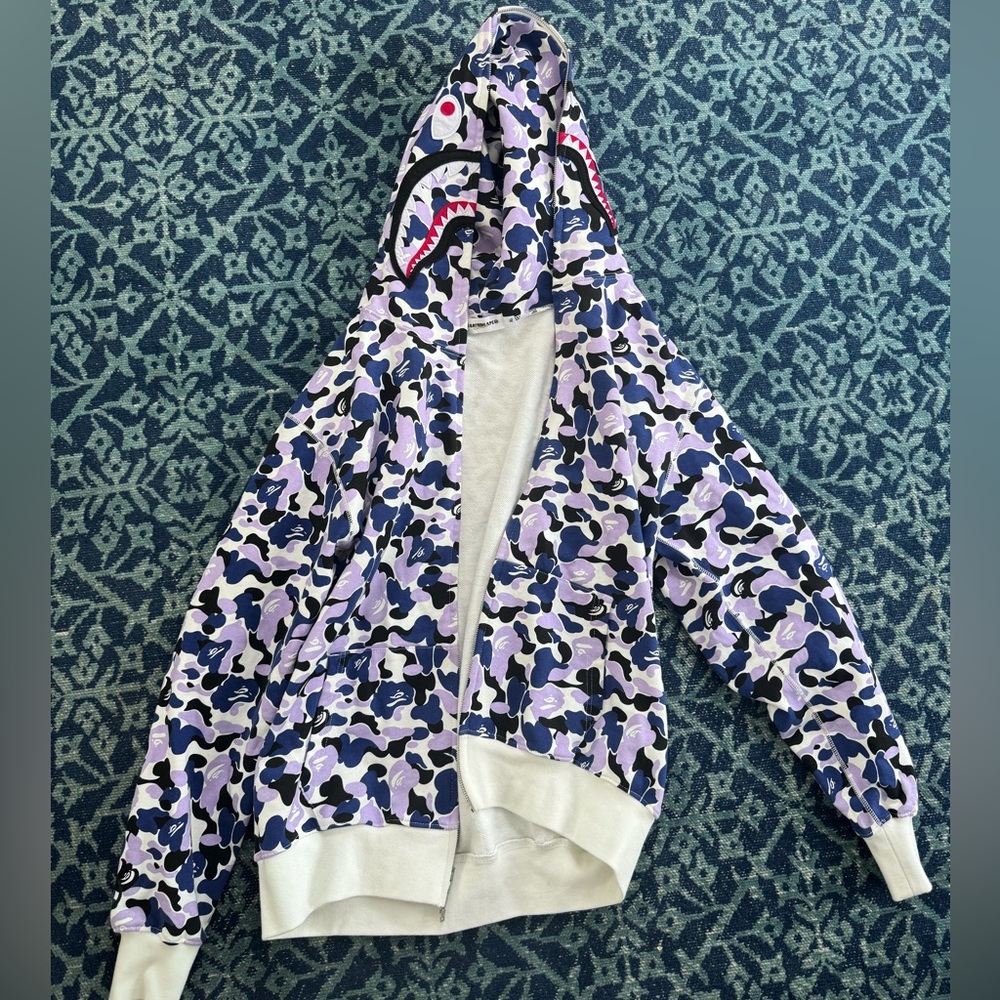 Bape purple camo hoodie
